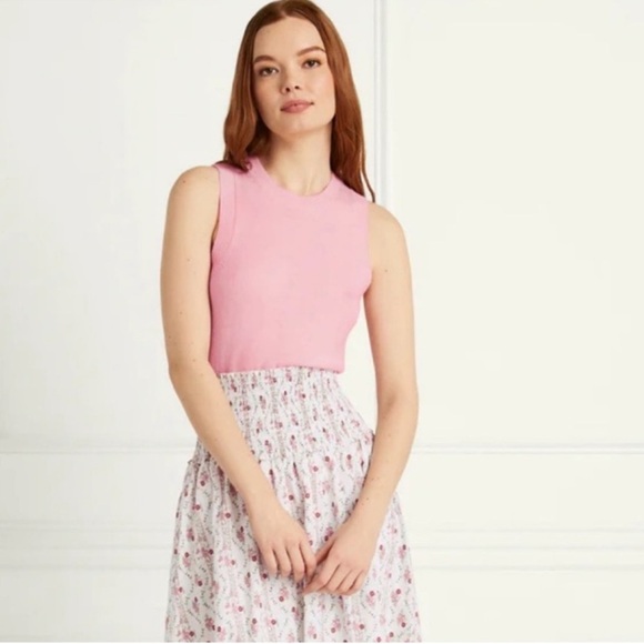 NWT Hill House Audrey Wool Floral Embroidery Cardigan & Top- Matching Set Sz M - Picture 4 of 16